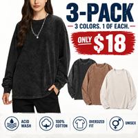 3-Pack —Black+Khaki+Beige