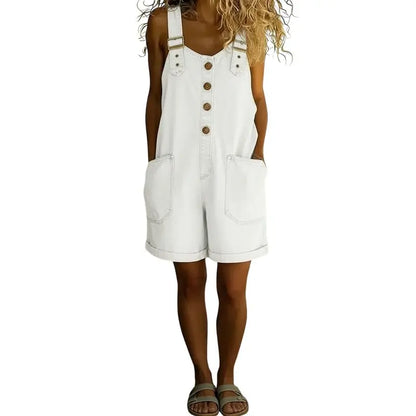 Women's Vintage Denim Overalls – Relaxed Fit