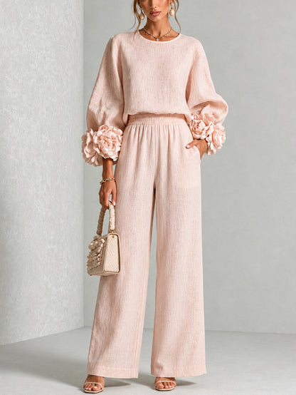 FLORAL CUFF TWO-PIECE SET