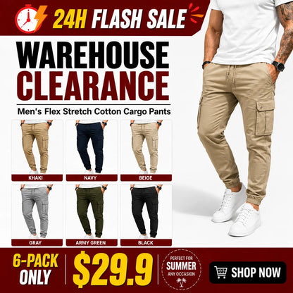 Men's Flex Stretch Cotton Cargo Pants
