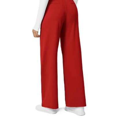 Flex High Waist Pleated Work Pants