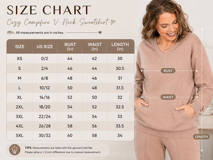 Cozy Campfire V-Neck Sweatshirt