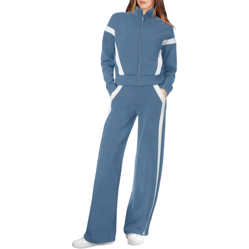 Lounge Sets for Women 2025 Sweatsuit 2 Piece Outfits Sweatshirt Wide Leg Sweatpant Tracksuit Matching Set