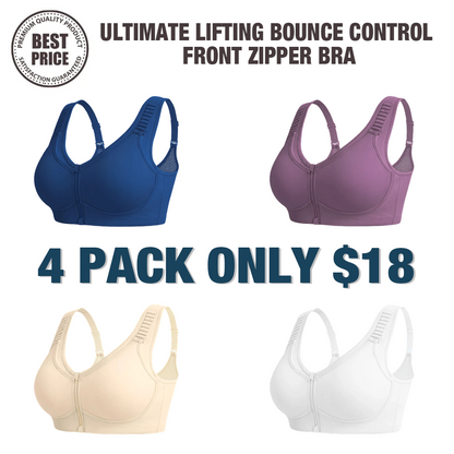 🔥Last Day💥Ultimate Lifting Bounce Control Front Zipper Bra🔥