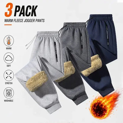 Women's Polar Fleece Thermal Joggers with Thick Warm Lining