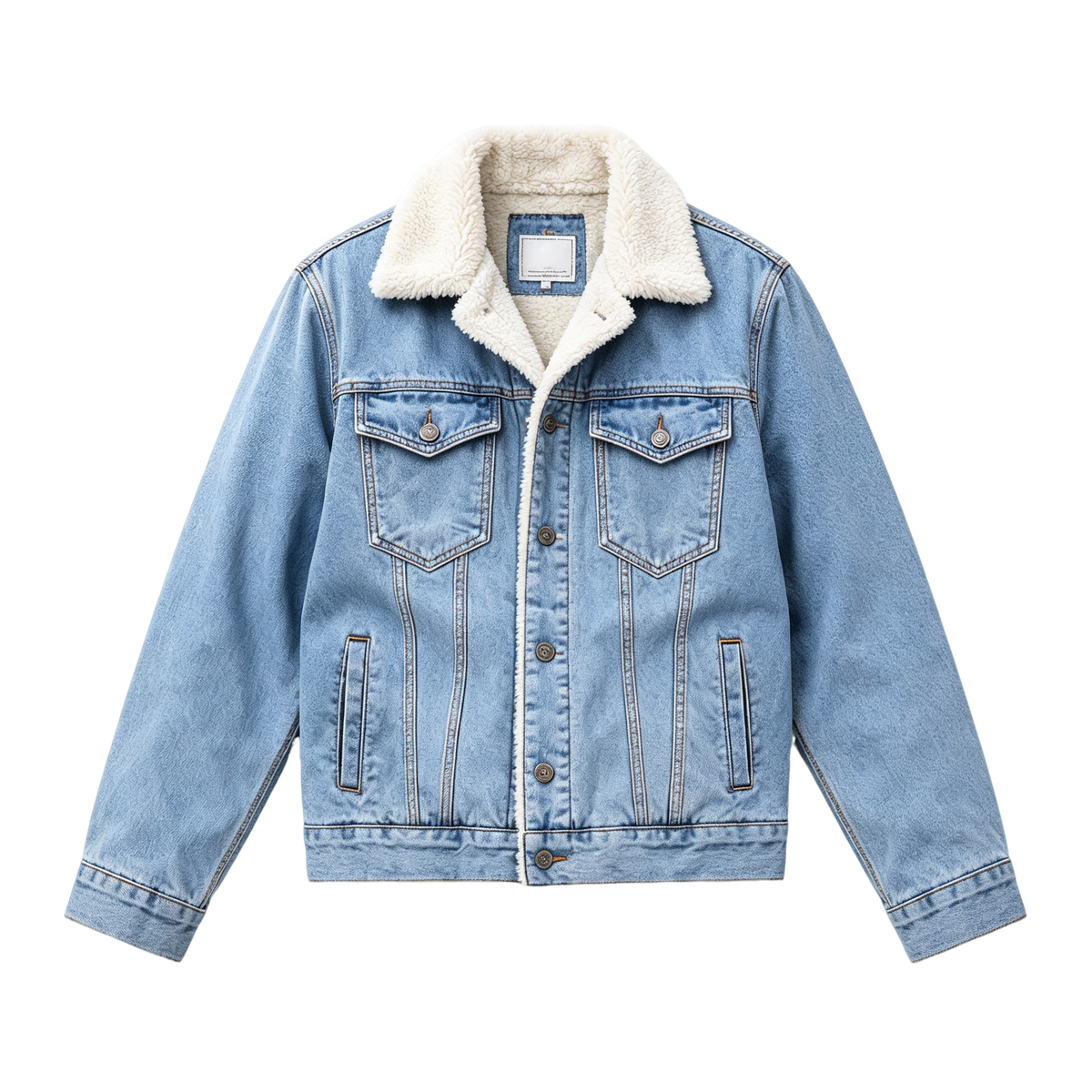 🔥🔥  BESTSELLER | Men's Sherpa-Lined Denim Jacket