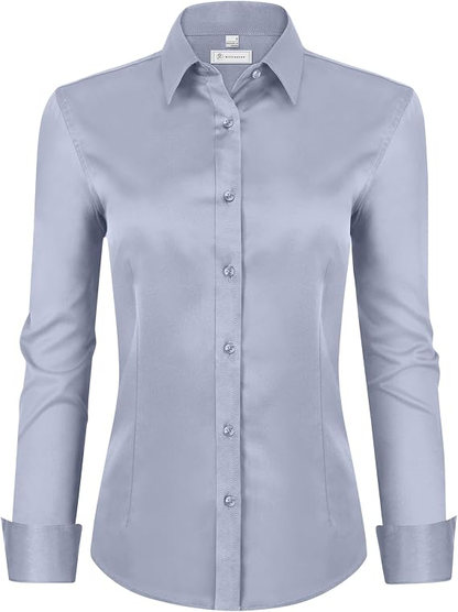 【LAST DAY SALE】Women Classic-Fit Dress Shirts