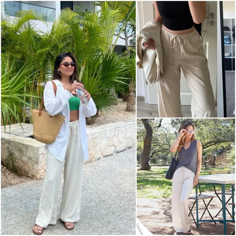 2026 Palazzo Pants for Women - Beach to Street Wide Leg