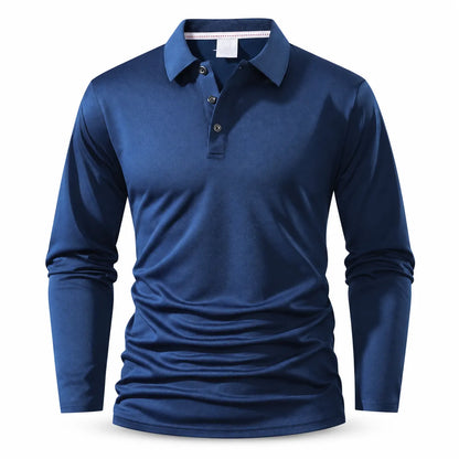 Men's Long Sleeve Collared T-Shirt