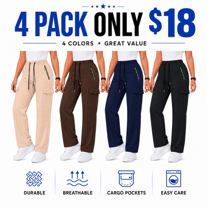 Women's Stretch Multi-Pocket Cargo Pants