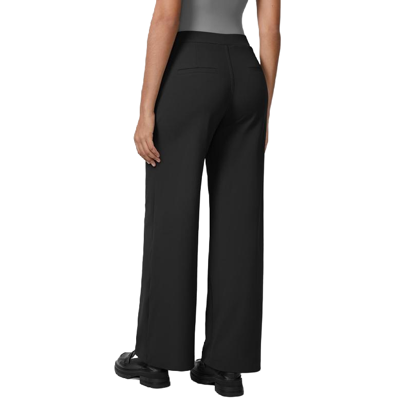 Flex High Waist Pleated Work Pants