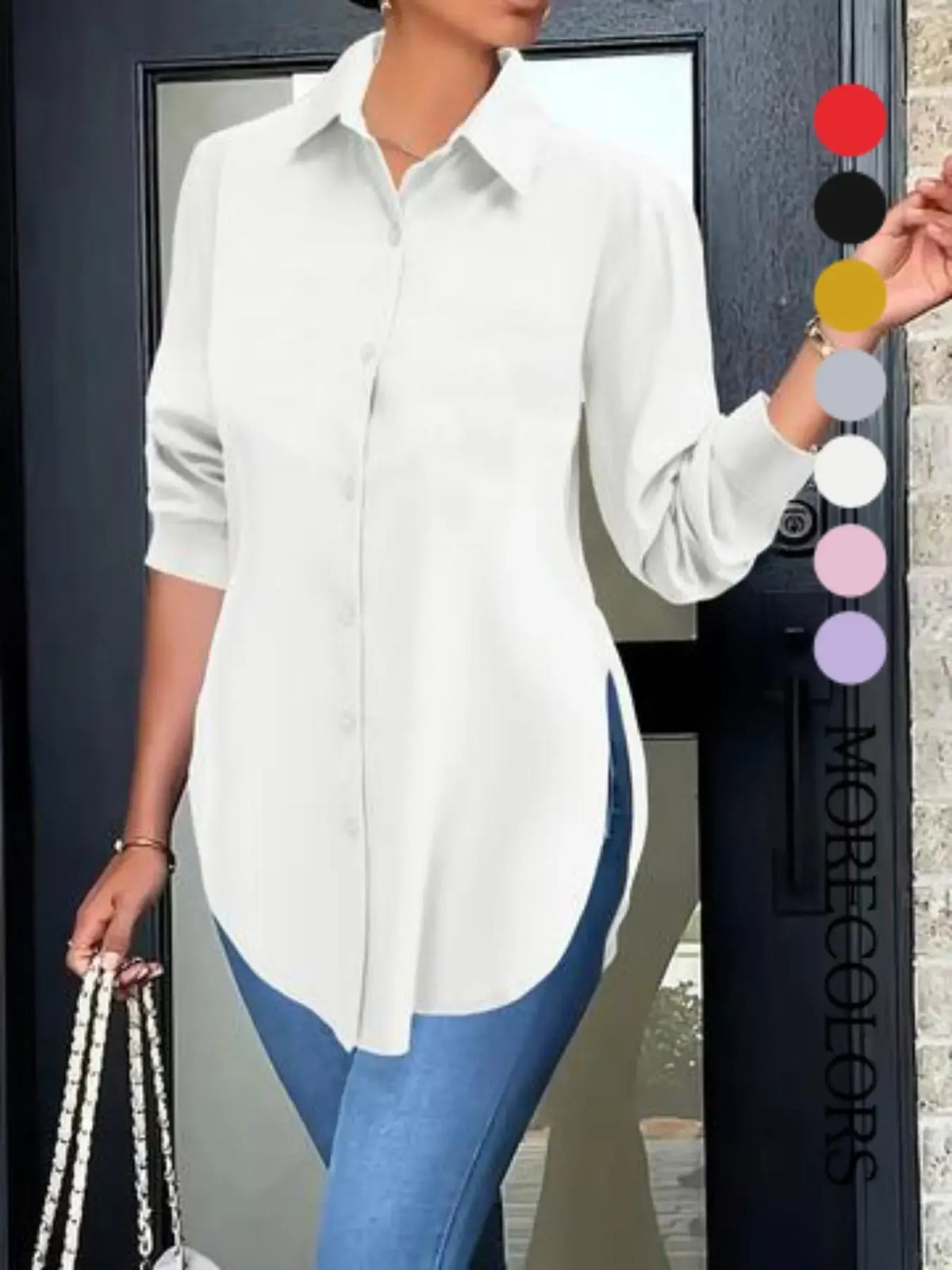 Women's Long Sleeve Fitted Shirt for SUMMER