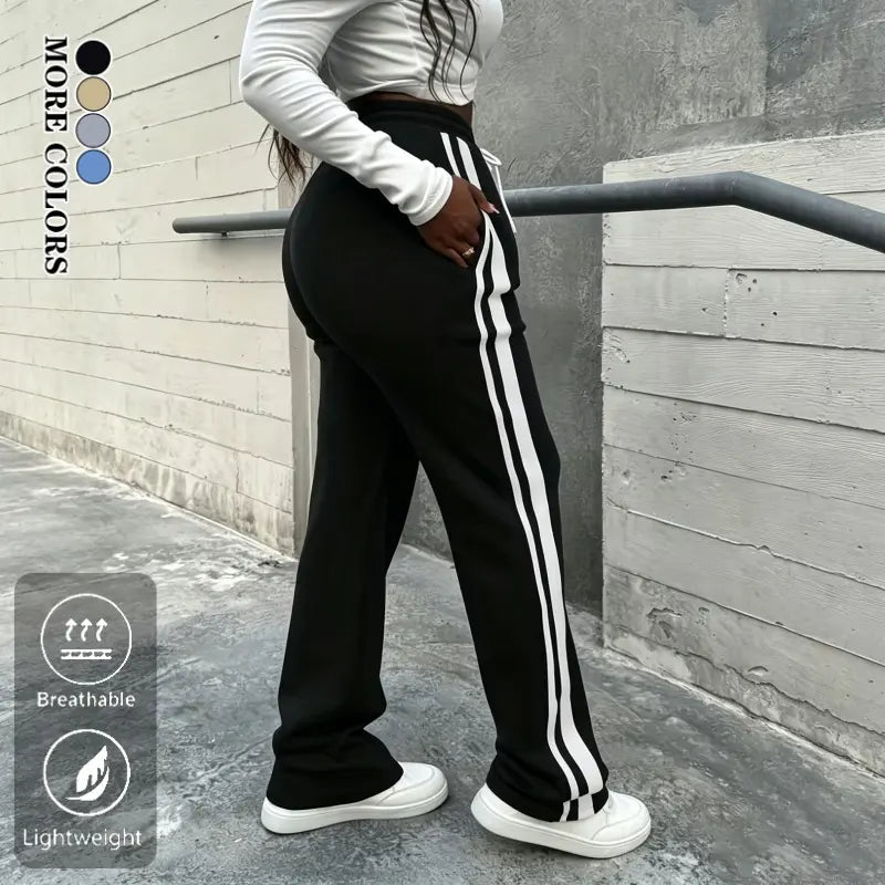 Women's Casual Side Stripe Jogger Pants