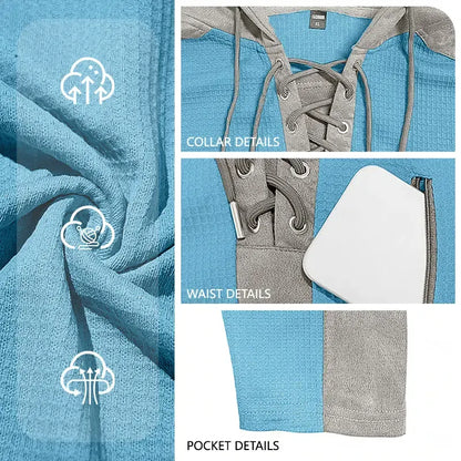 Men's Hooded Sweatshirt with Drawstring Pockets