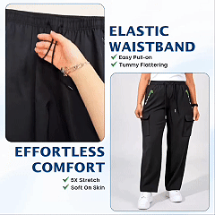 Women's Stretch Multi-Pocket Cargo Pants