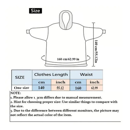 🔥 TODAY ONLY SALE! Msrlassn Oversized Sherpa Wearable Hoodie Blanket – Ultra-Soft, Warm & Cozy | Limited-Time Deal