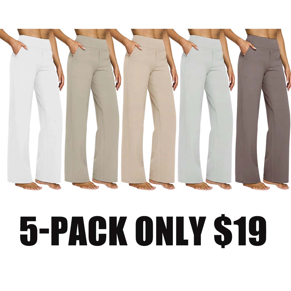 Women's Relaxed Wide-Leg Comfort Pants