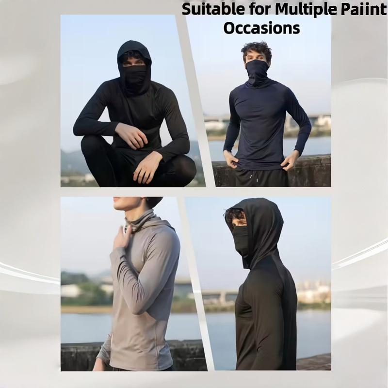 📌6-Piece Men's Casual Hoodie Pullovers UPF Sun Protection Soft Breathable
