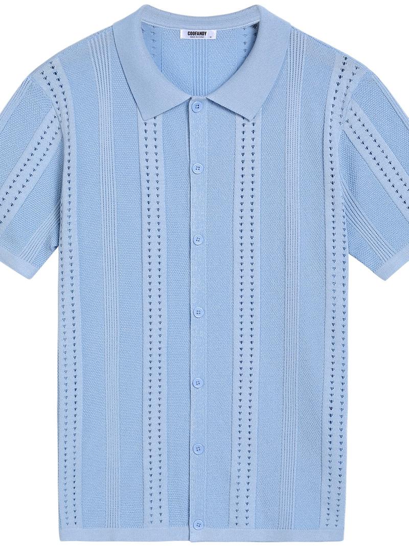 Men'swear Viscose Knit Short-Sleeve Polo Shirt