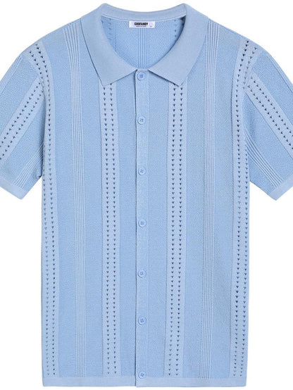 Men'swear Viscose Knit Short-Sleeve Polo Shirt
