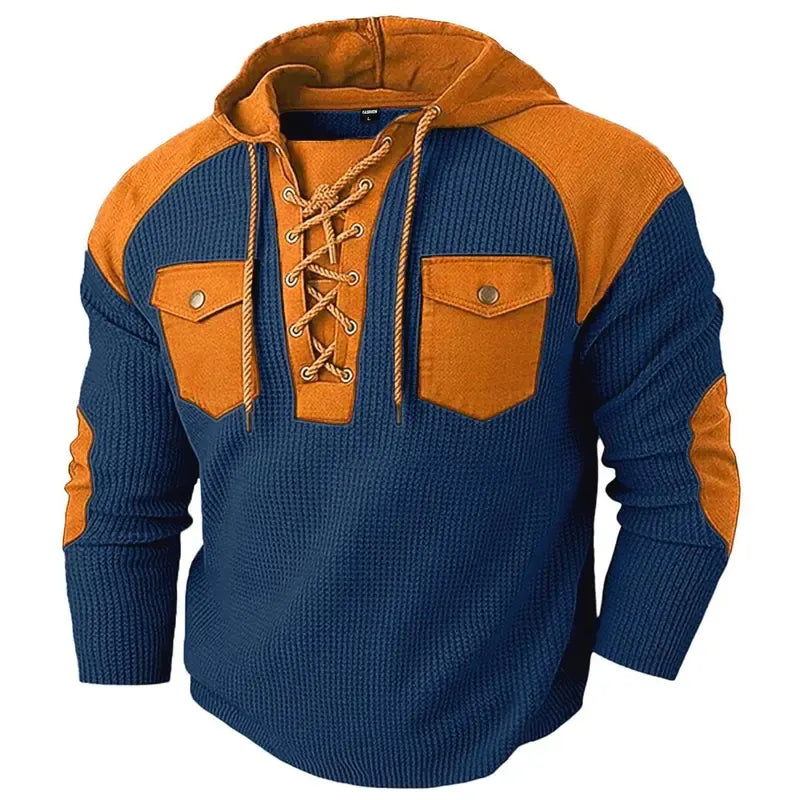 Men's Hooded Sweatshirt with Drawstring Pockets