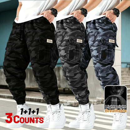 Men's Lightweight Camouflage Tactical Cargo Pants – Single or 3-Pack
