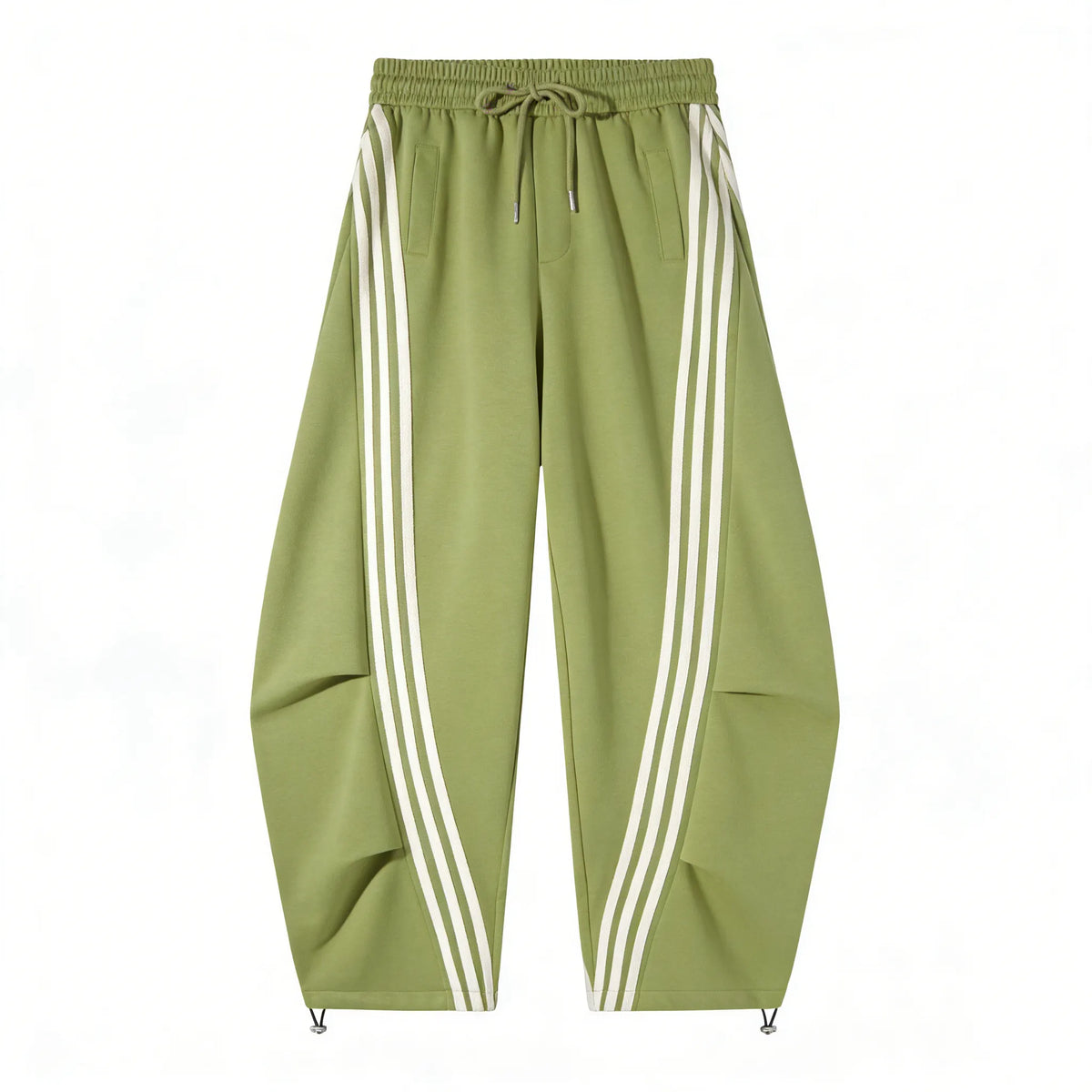 Flooo Loose Wide Leg Striped Track Pants
