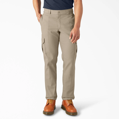 Men's Flex Cargo Pants – Regular Fit Straight Leg with Expandable Pockets