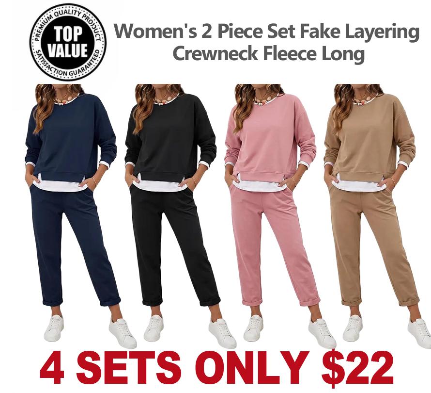 Women's Layering Crewneck Fleece Long