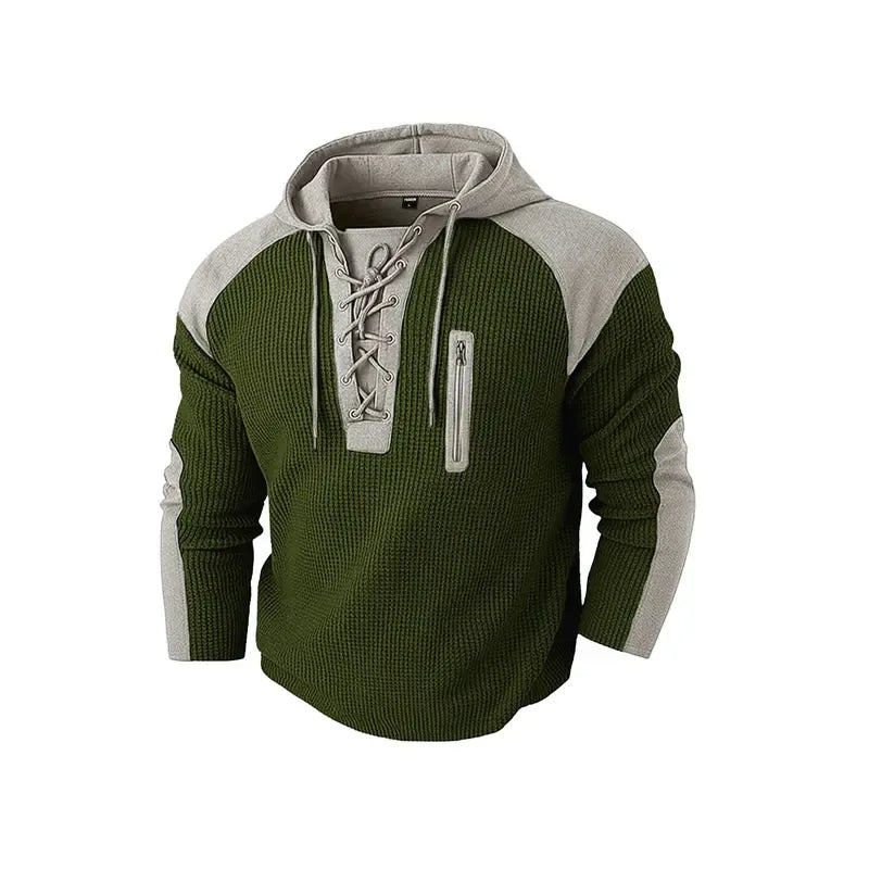 Men's Hooded Sweatshirt with Drawstring Pockets