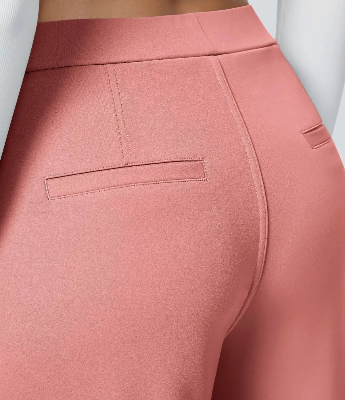 Big Spring Sale!High Waisted Side Pocket Straight Leg Work Pants