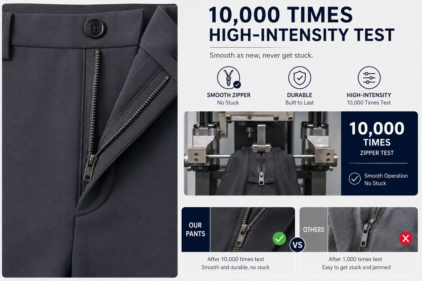 👍🔥Limited-Time Promotion-Stretch Dress Pants No Iron Golf Pants