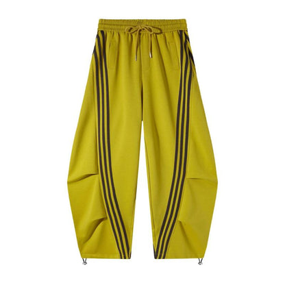 Flooo Loose Wide Leg Striped Track Pants