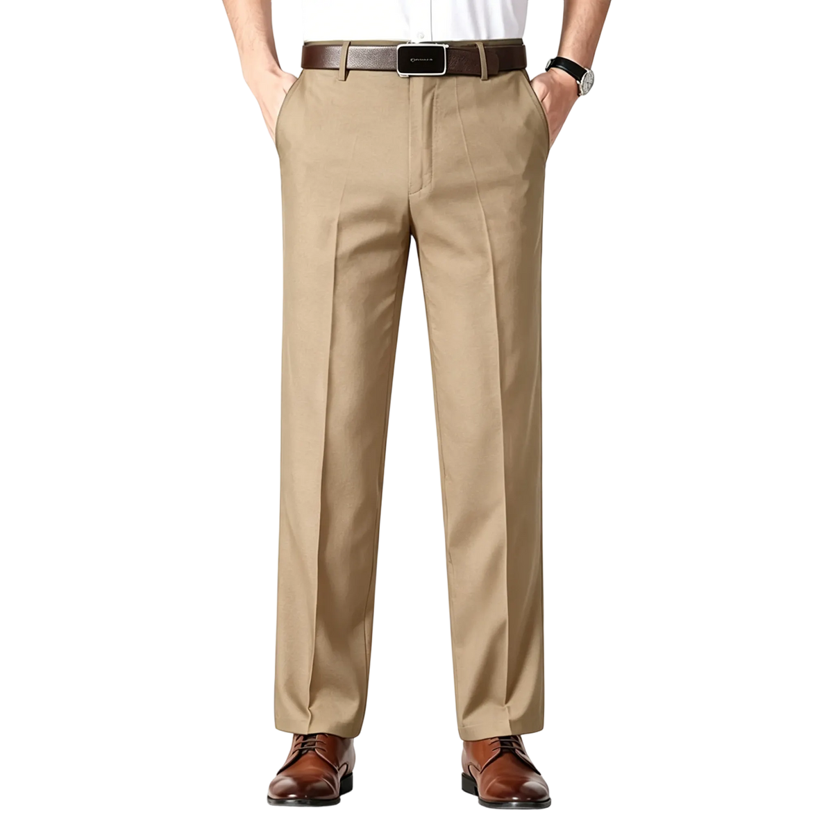 Men's Classic Ice Silk High Waist Comfort Pants