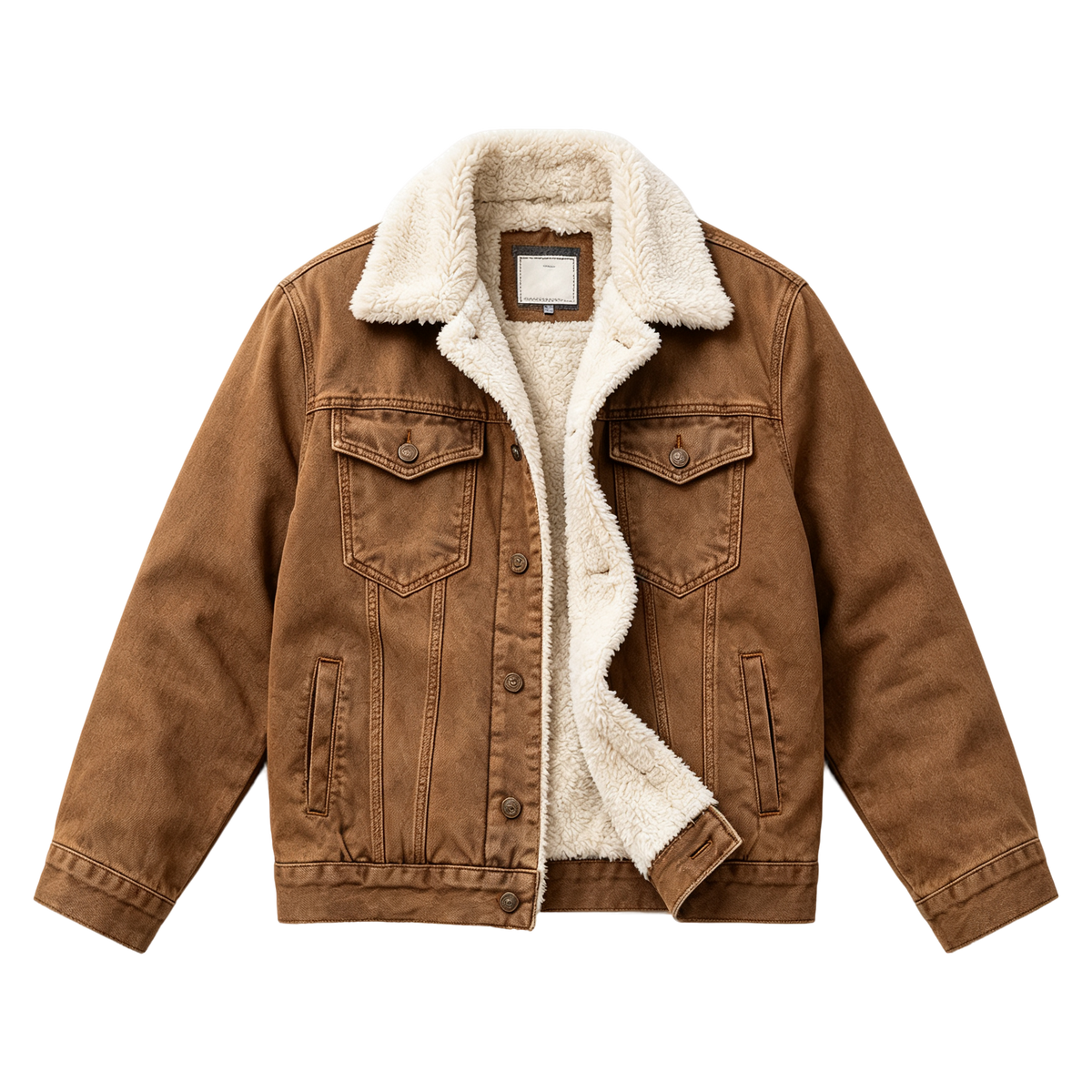 🔥🔥  BESTSELLER | Men's Sherpa-Lined Denim Jacket
