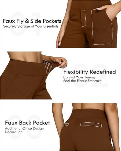 Loose High-Waist Business Casual Pants