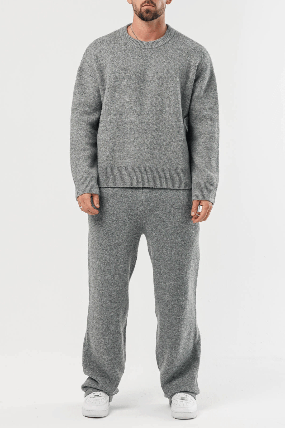 Men's Classic Knit Sweater Set – Everyday Comfort Outfit