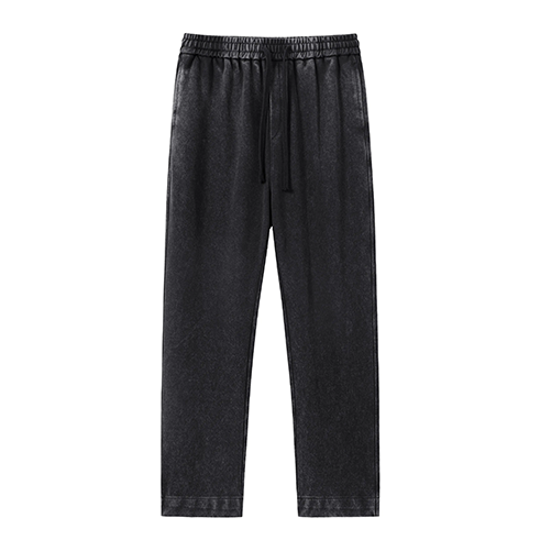 6-Pack Acid Wash Cotton Sweatpants – Solid Color Athletic Casual Sweatpants, All-Season Unisex Lounge Pants