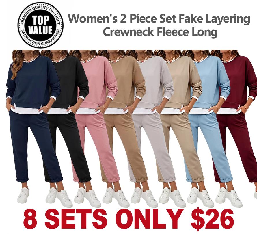 Women's Layering Crewneck Fleece Long