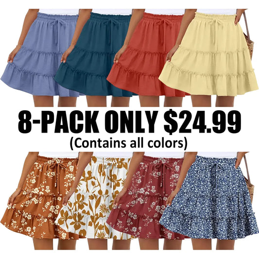 Women's Bohemian Style Midi Skirt.