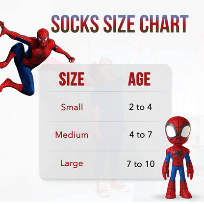 Marvel Spider-Man Boys Printed Youth Socks (10-Pack)