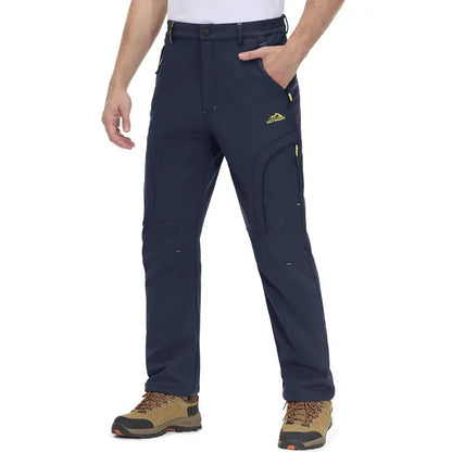 💚 Men's Winter Ski Pants Fleece Lined 5-Zip