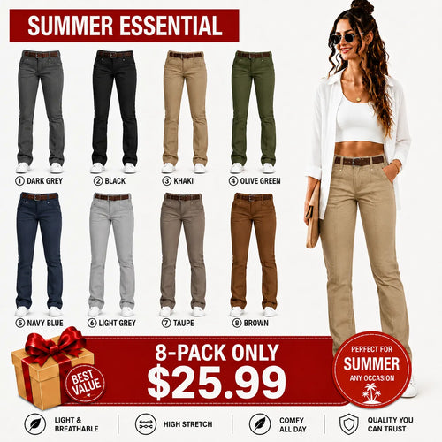Women's High Stretch Mid Rise Pants