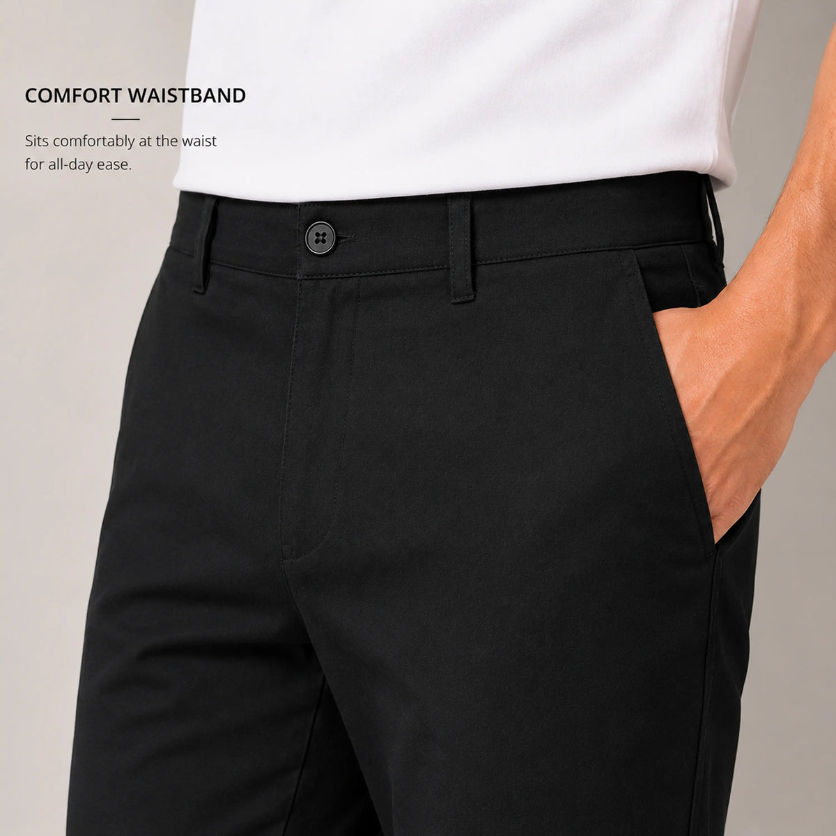 Men's Slim Fit Dress Pants with Flex Stretch Fabric