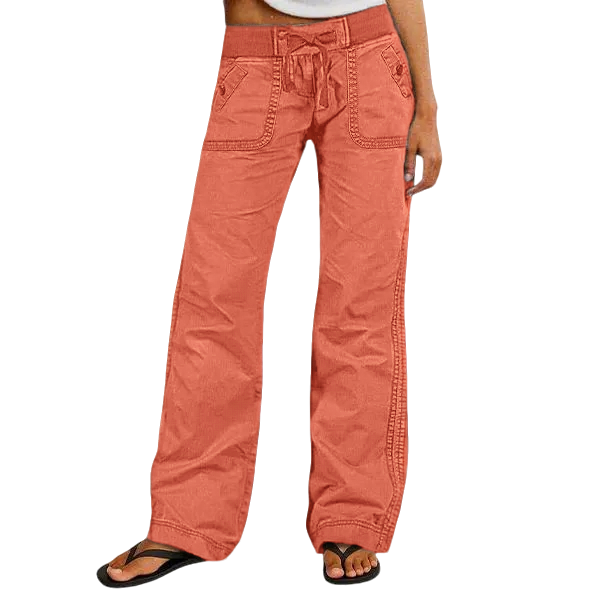 Women's High Stretch Mid Rise Straight Pants