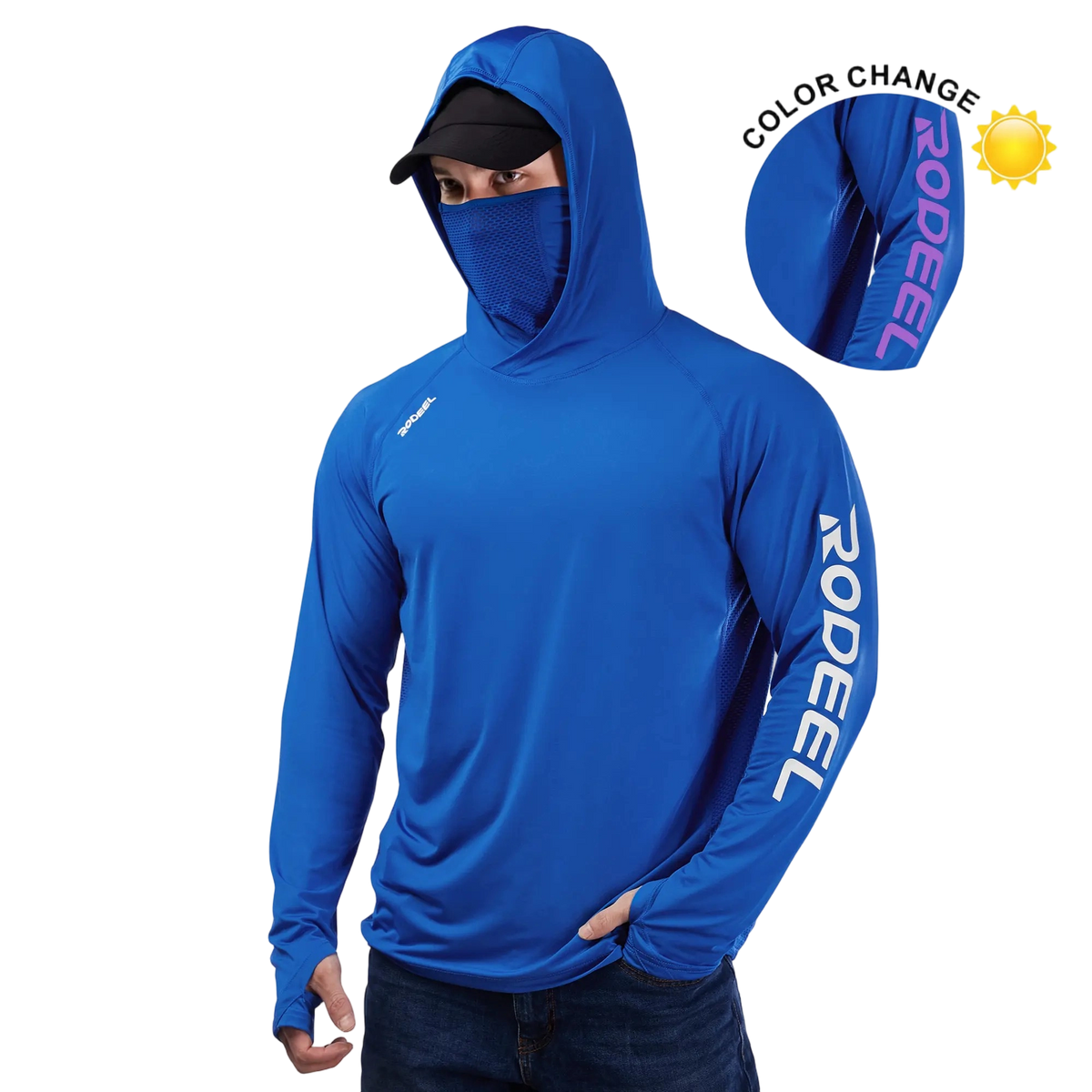 ☀️Men's UPF 50+ Sun Protection Hoodie with UV Detection