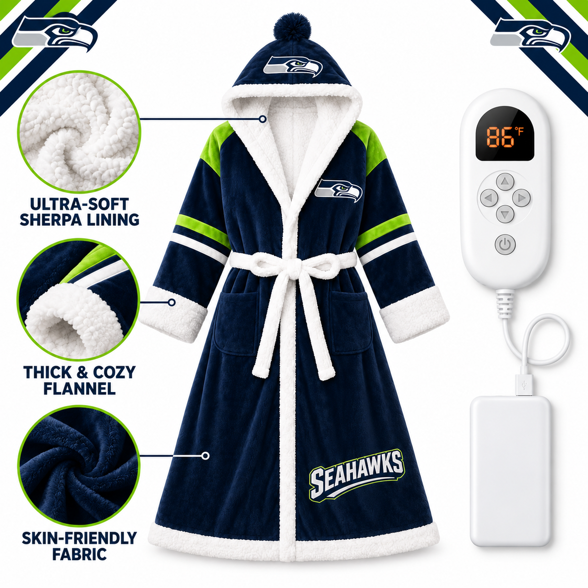 🤲The Gameday Heated Robe