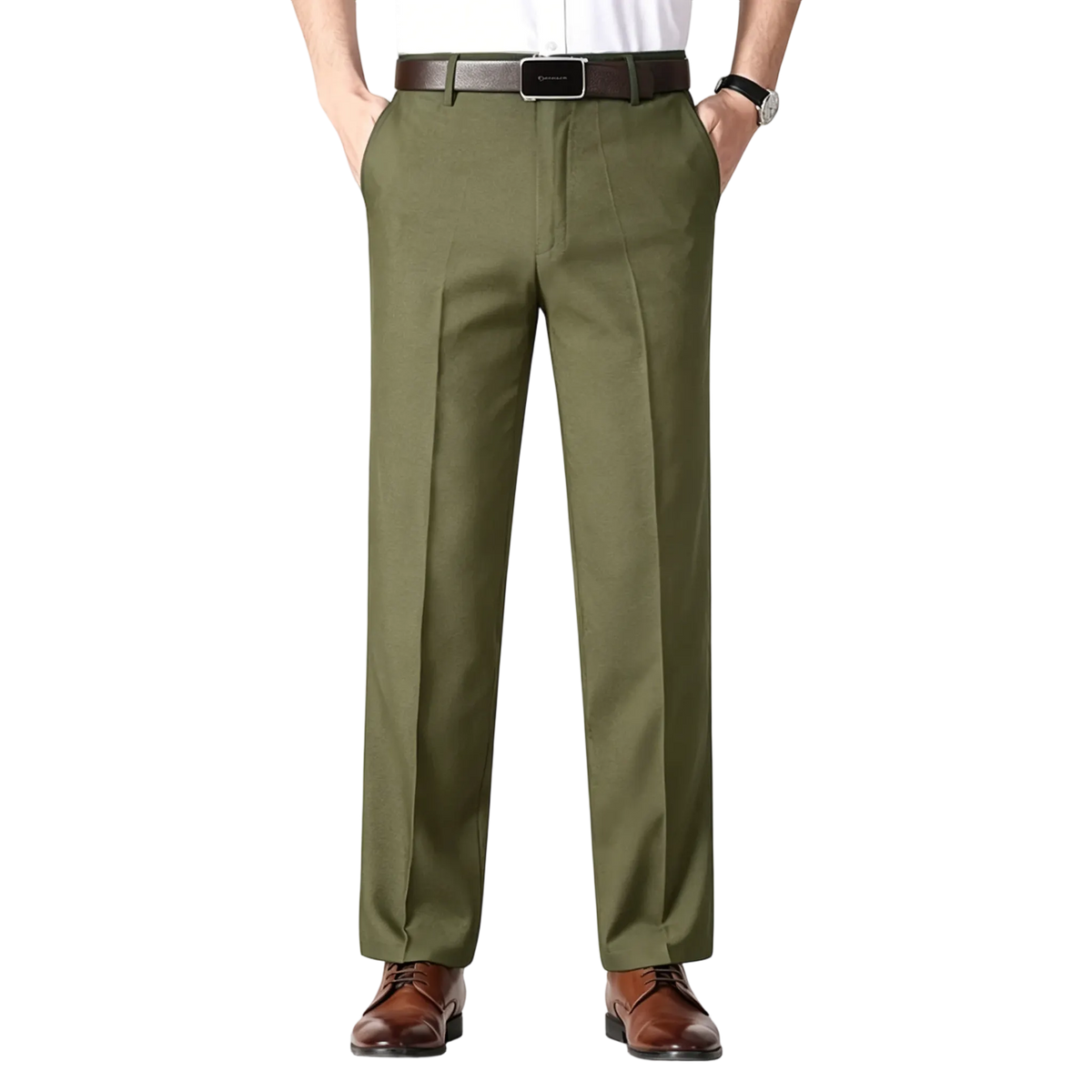 Men's Classic Ice Silk High Waist Comfort Pants