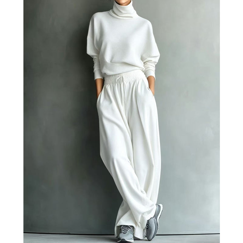 Soft-Touch Turtleneck Two-Piece Set