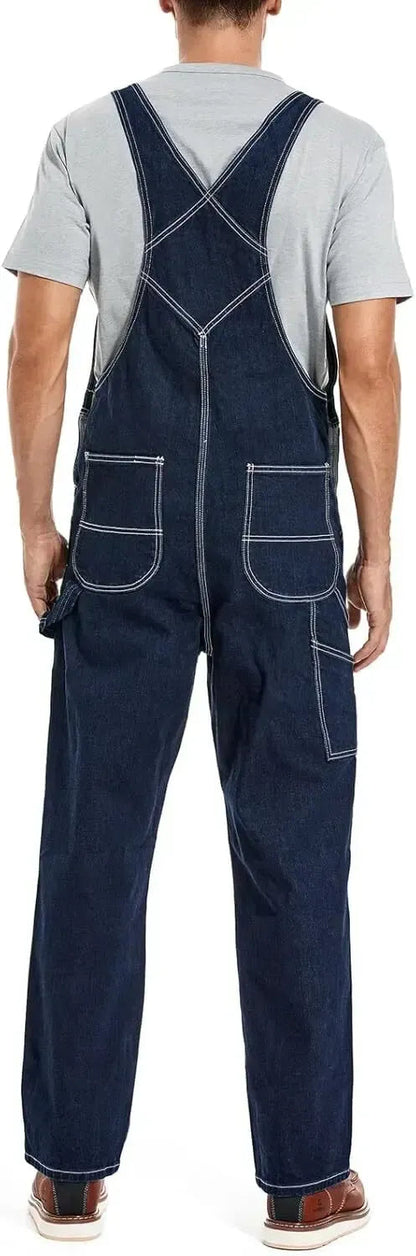 Men's Flex Denim Bib Overalls — Adjustable & Utility Ready